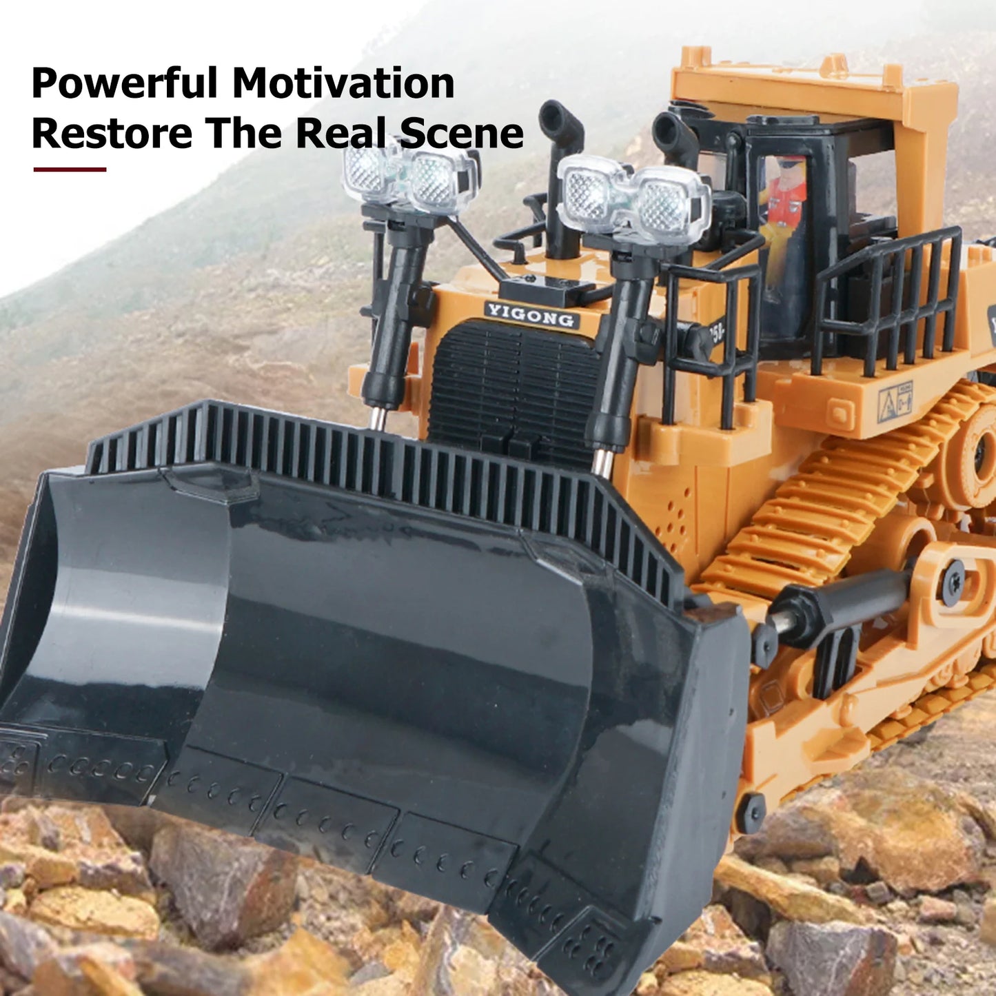 1:24 Scale 9 Channel Remote Control Bulldozer