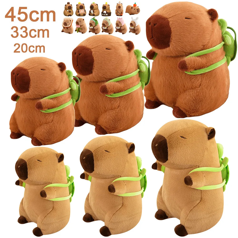 Fluffy Capybara Plush Toy Soft Doll for Kids