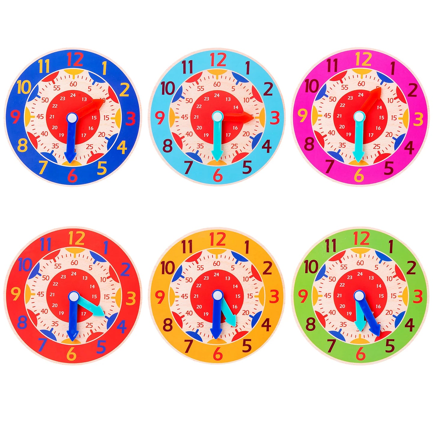 Montessori Wooden Clock Toy for Kids Educational Playtime
