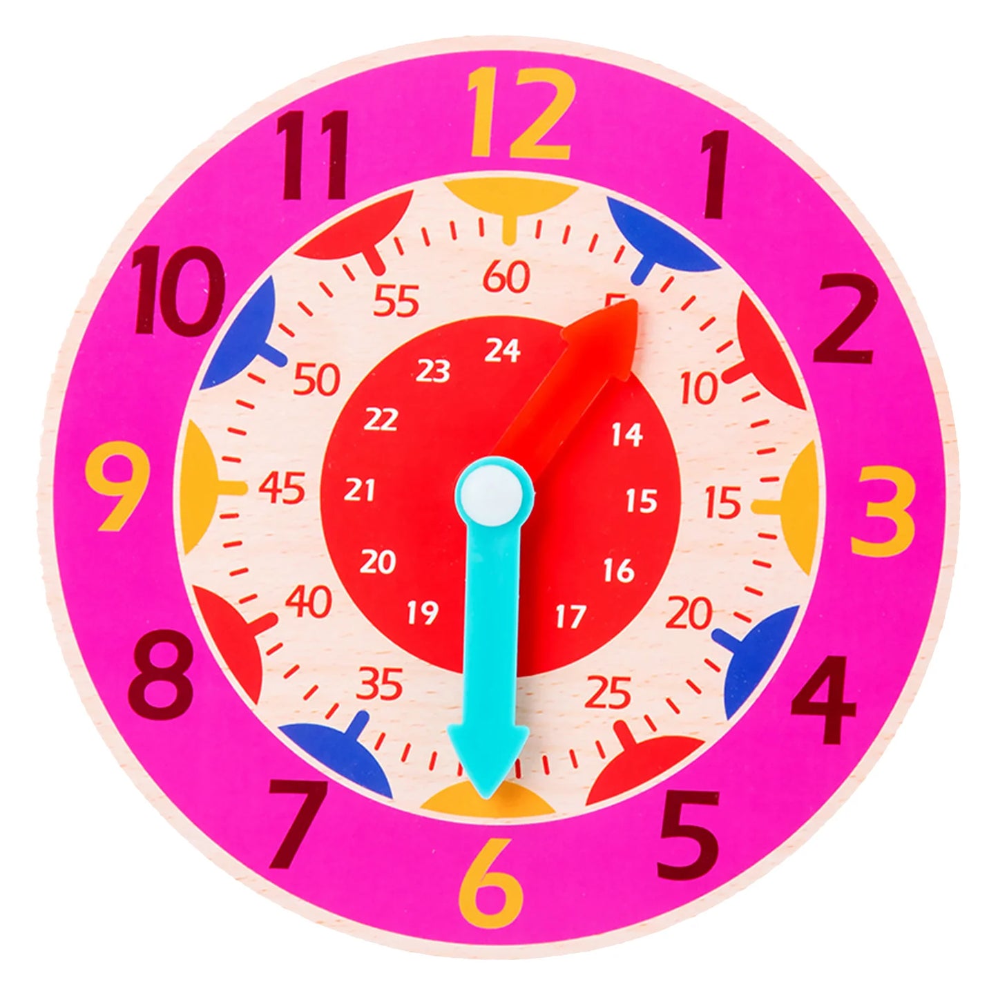 Montessori Wooden Clock Toy for Kids Educational Playtime