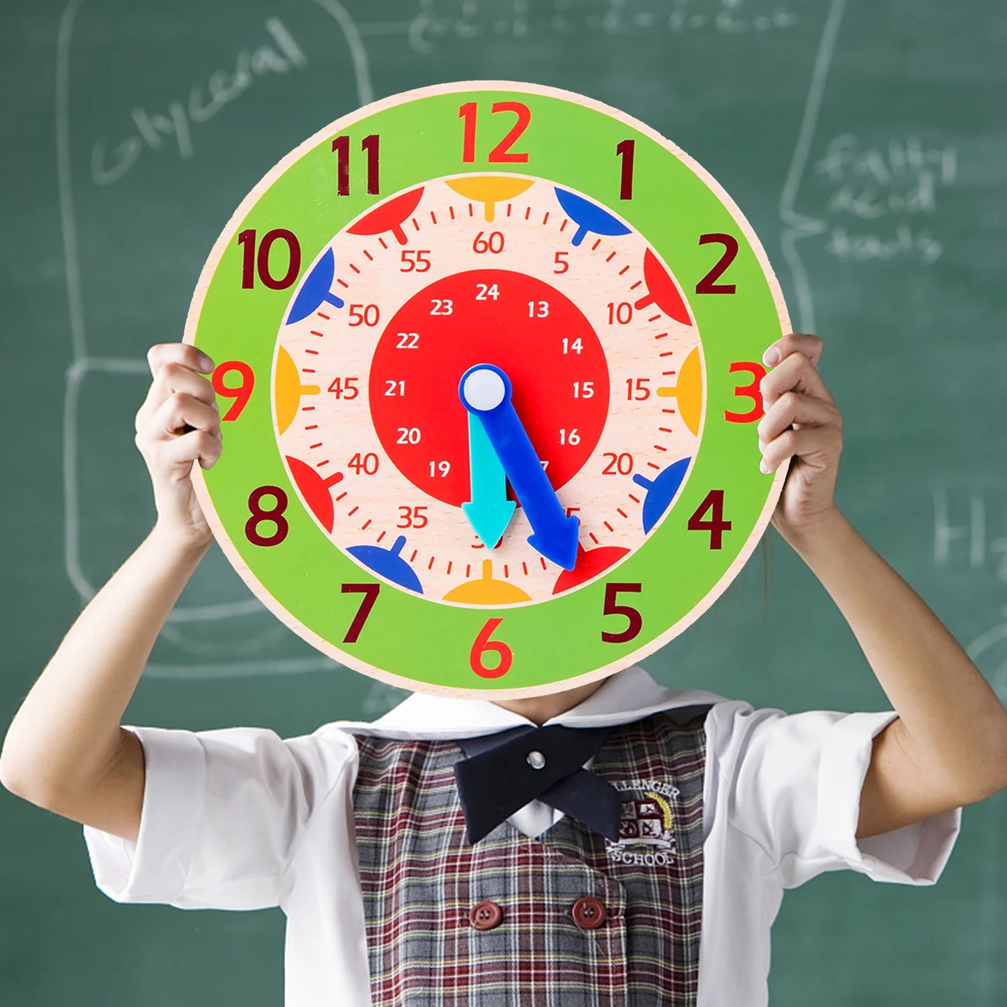 Montessori Wooden Clock Toy for Kids Educational Playtime