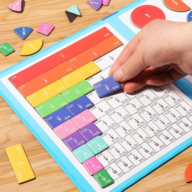 Montessori Fraction Learning Magnetic Math Toy