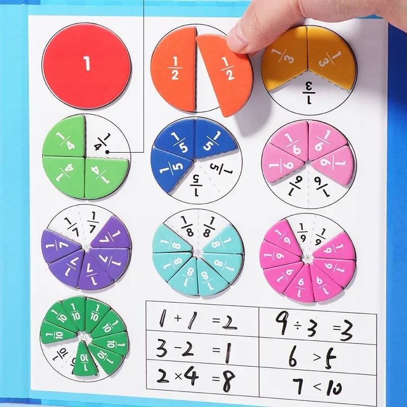 Montessori Fraction Learning Magnetic Math Toy