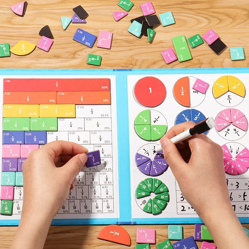 Montessori Fraction Learning Magnetic Math Toy