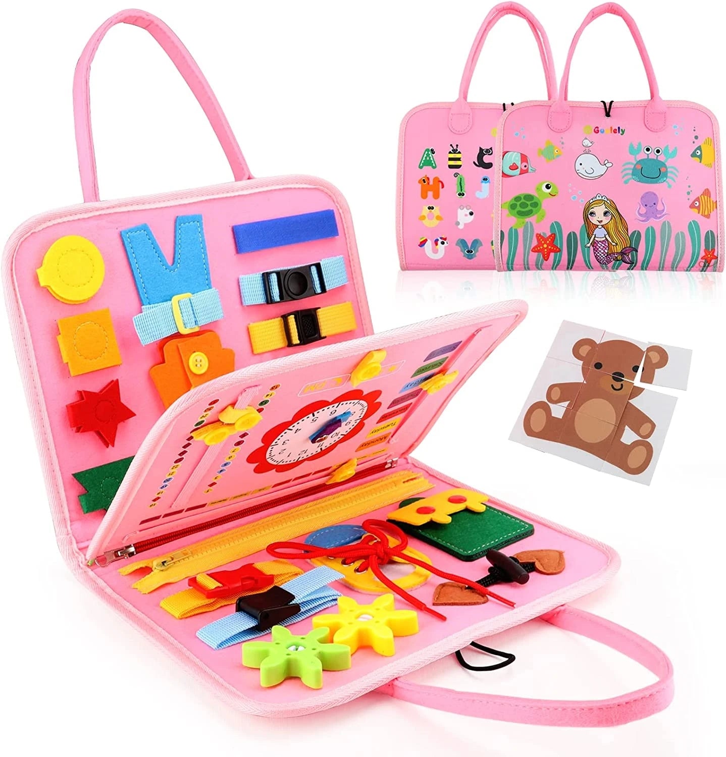 Montessori Busy Board Sensory Activity for Kids