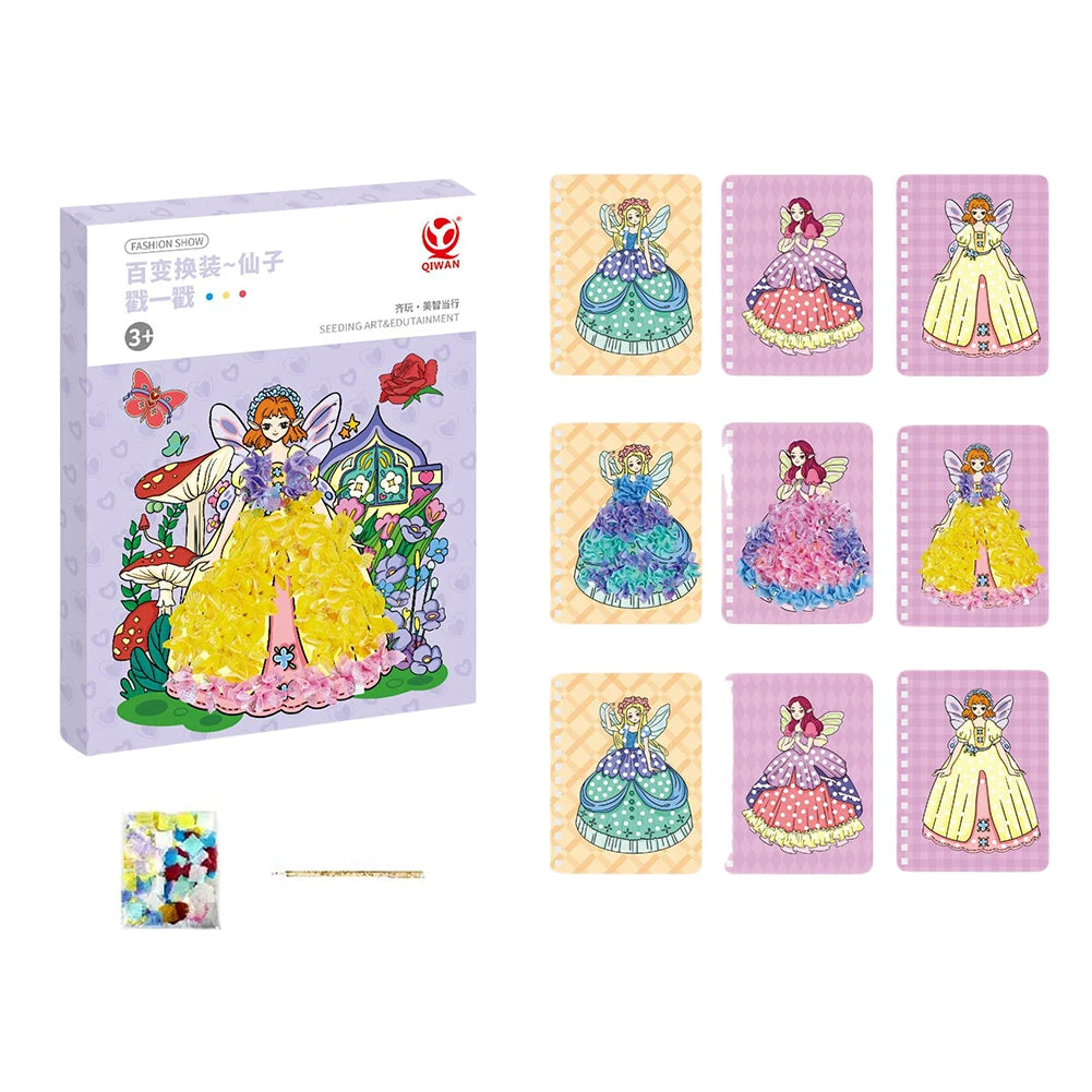 DIY Princess Dress Up Sticker Creative Art Toy