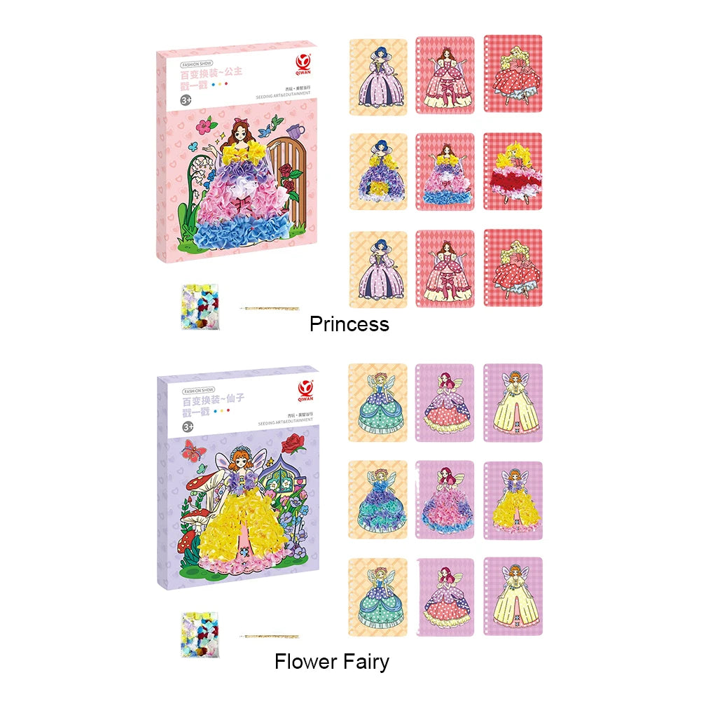 DIY Princess Dress Up Sticker Creative Art Toy