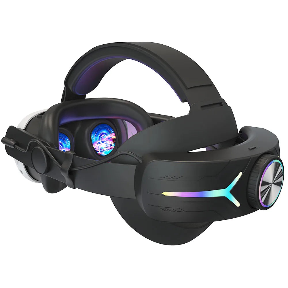 RGB Adjustable VR Head Strap with Rechargeable Battery