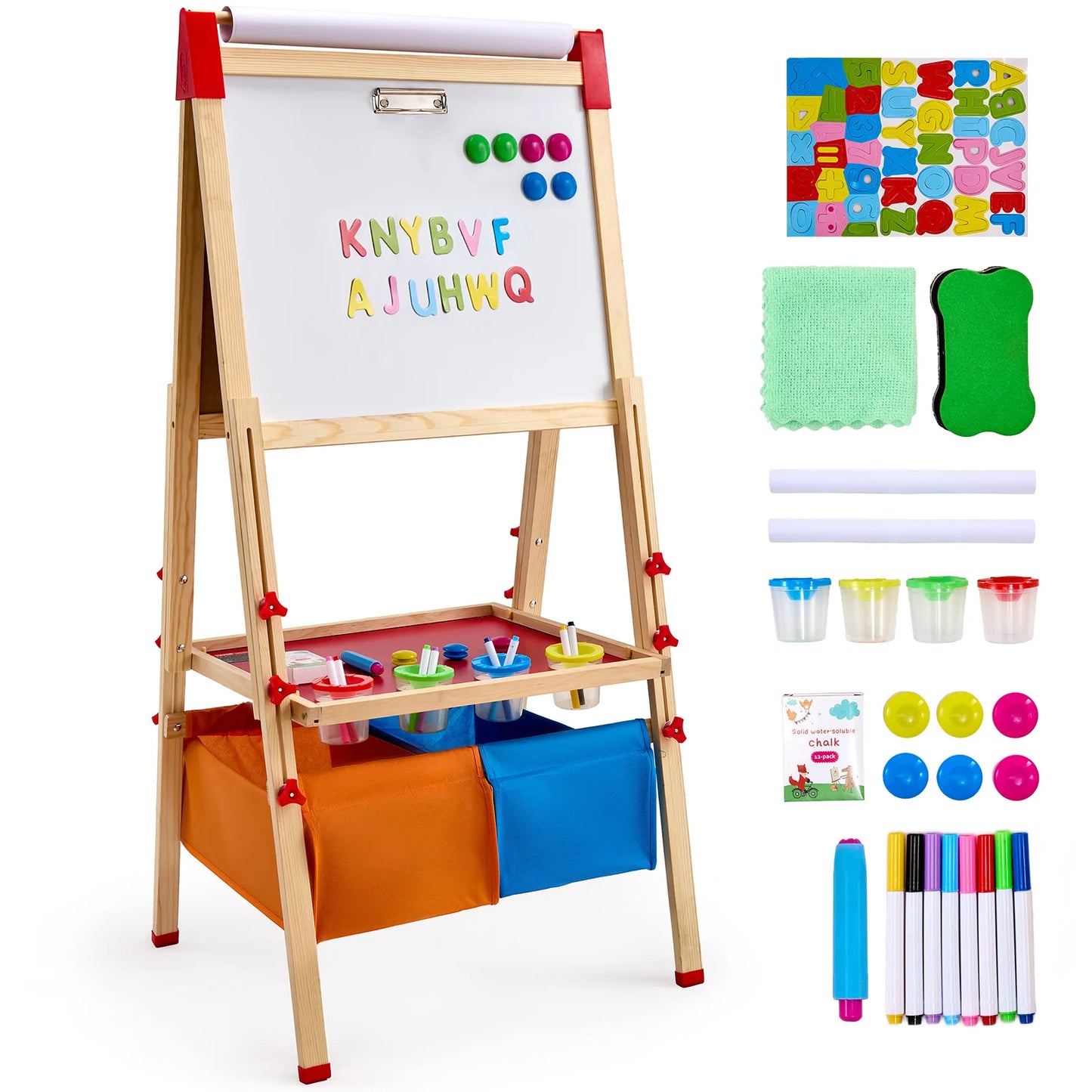 VEVOR Magnetic Drawing Board Kids Art Easel